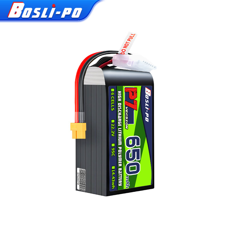 Boslipo P7 Version 650mAh 95C  – Drone Battery 6S Bewertung und Preis